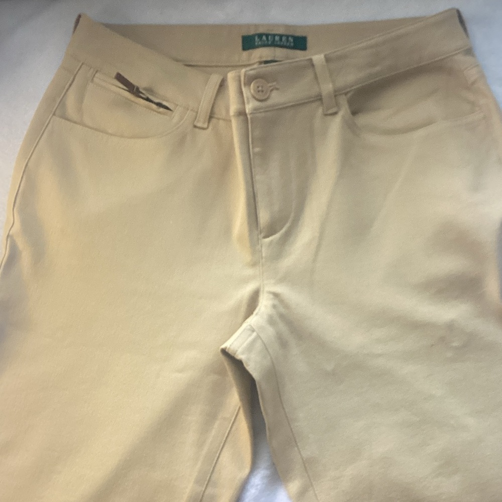 Lauren Ralph Lauren Women's Tan Straight Leg Jeans